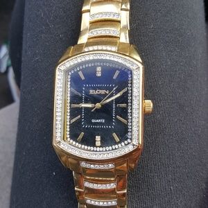 ELGIN gold wach with diamonds